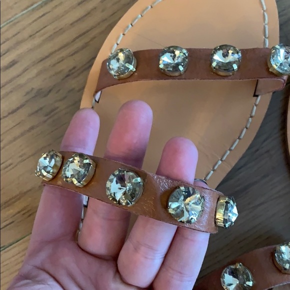 💕x2HP💕Exe Carmen leather crystal sandals - Picture 7 of 14